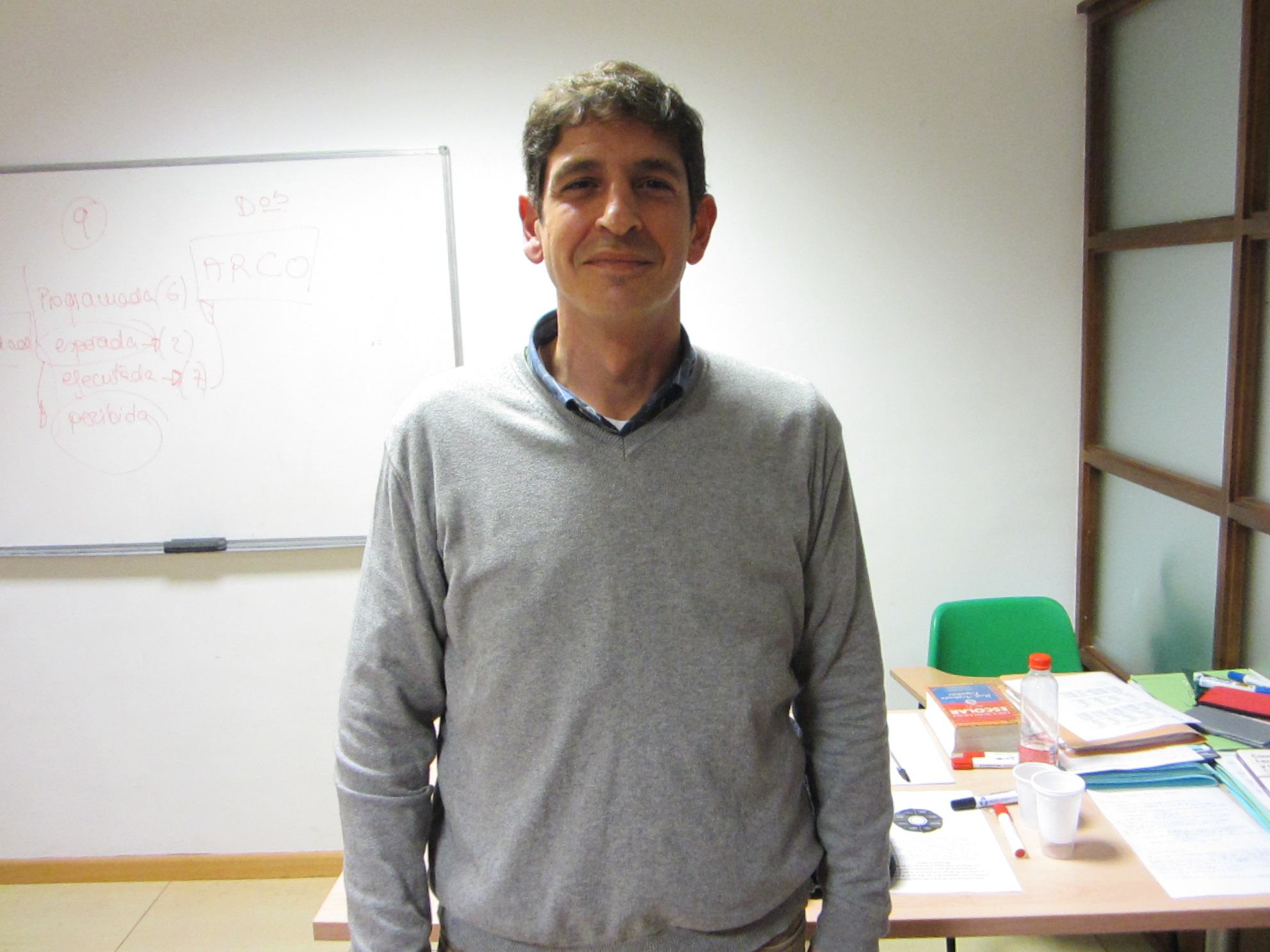 Visita de Rogelio, funcionario de la Junta de Andalucía